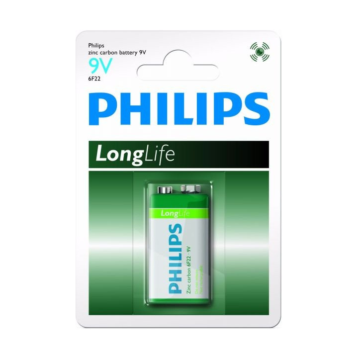 DESTOCK / 12 piles (12 blisters) Philips Longlife 9V 6F22 (6LF22 6LR61) 04/2019 DESTOCK / 12 piles (12 blisters) Philips Longlife 9V 6F22 (6LF22 6LR61) 04/2019