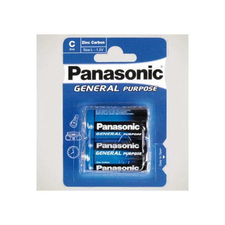 12 piles (6 blisters) Panasonic R14 C (LR14)