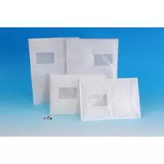 100 ENVELOPPES A BULLES T7 A FENETRE (260*350) BLANCHES