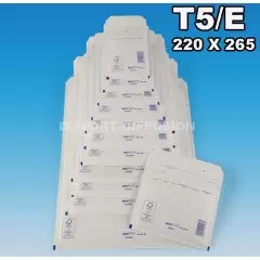 100 ENVELOPPES A BULLES T5 (240*275) BLANCHES DIFFORT DIFFUSION - 1
