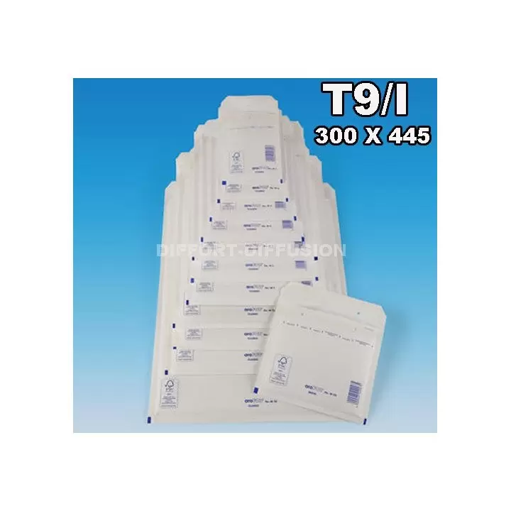50 ENVELOPPES A BULLES T9 (320*450) BLANCHES DIFFORT DIFFUSION - 1
