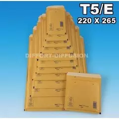 100 ENVELOPPES A BULLES T5 (240*275) BRUNES DIFFORT DIFFUSION - 1