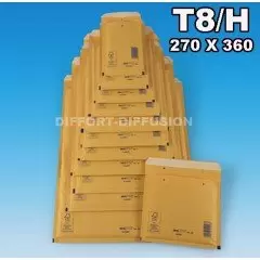 100 ENVELOPPES A BULLES T8 (290*370) BRUNES DIFFORT DIFFUSION - 1