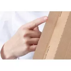 20 enveloppe carton latérale L2 (270x185mm) pochette avec cannelure - 4