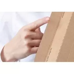 20 enveloppe carton latérale L1 (270x185mm) pochette avec cannelure