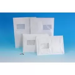 100 ENVELOPPES A BULLES T7 A FENETRE (260*350) BLANCHES