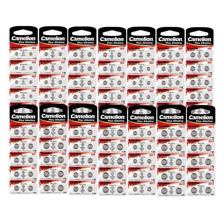 Lot de 140 pile boton alcaline Camelion
