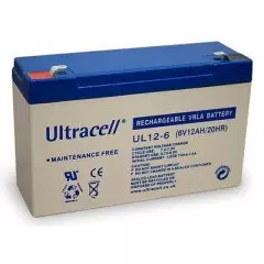 ULTRACELL UL12-6 batterie au plomb 6V 12AH 151x51x100mm 