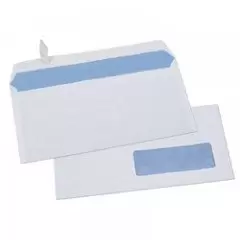 1000 Enveloppes Format DL 110 x 220 sans fenêtre auto adhésives