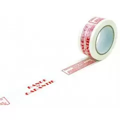 6 rouleaux de ruban adhésif "BANDE DE GARANTIE" - 1