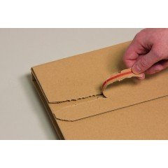 100 étuis livres postaux carton 350x260x(0-70mm) A4+  - 1