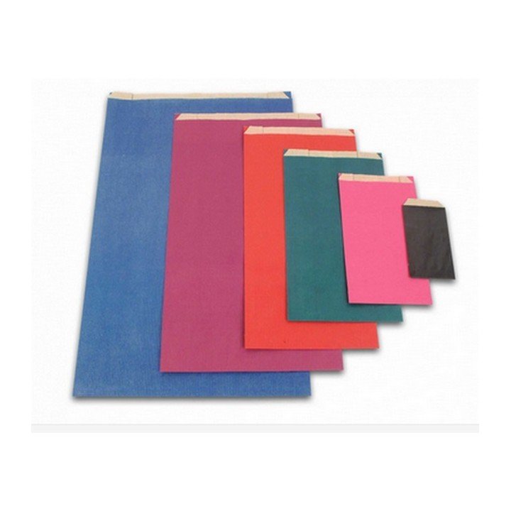 Pochettes cadeaux kraft sans soufflet 70x120cm couleurs au choix