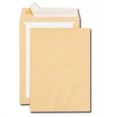 100 enveloppes brune DOS CARTON kraft C4 (229x324mm)