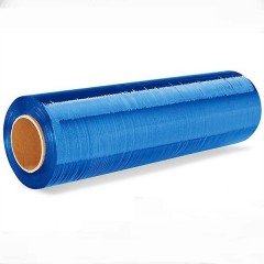 Lot 1 ou 6 Rouleaux film étirable BLEU translucide manuel 50cm x300m 17µ (450)  - 1
