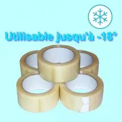 Ruban adhésif transparent FREEZER 48mm x 53m pour le froid (-18°)