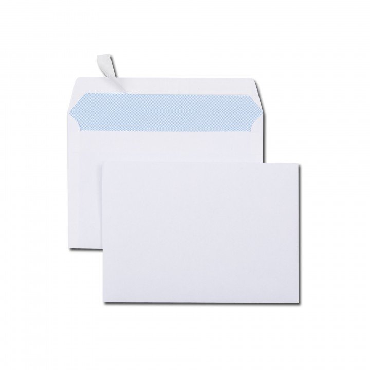 1000 enveloppes papier blanc C6 114 x 162 mm