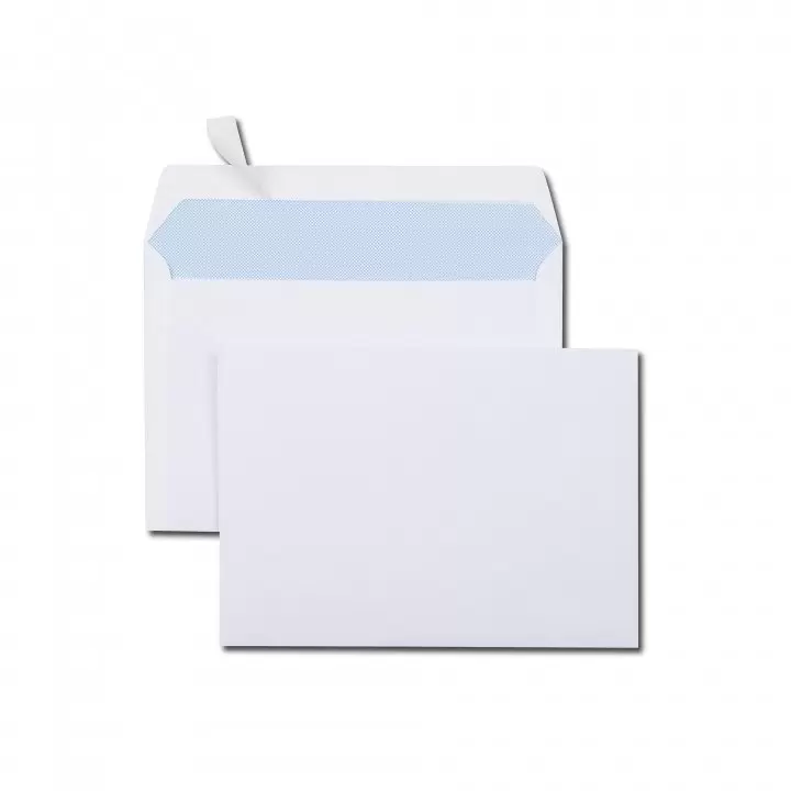 1000 enveloppes papier blanc C6 114 x 162 mm