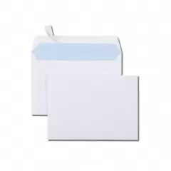 1000 enveloppes papier blanc C6 114 x 162 mm