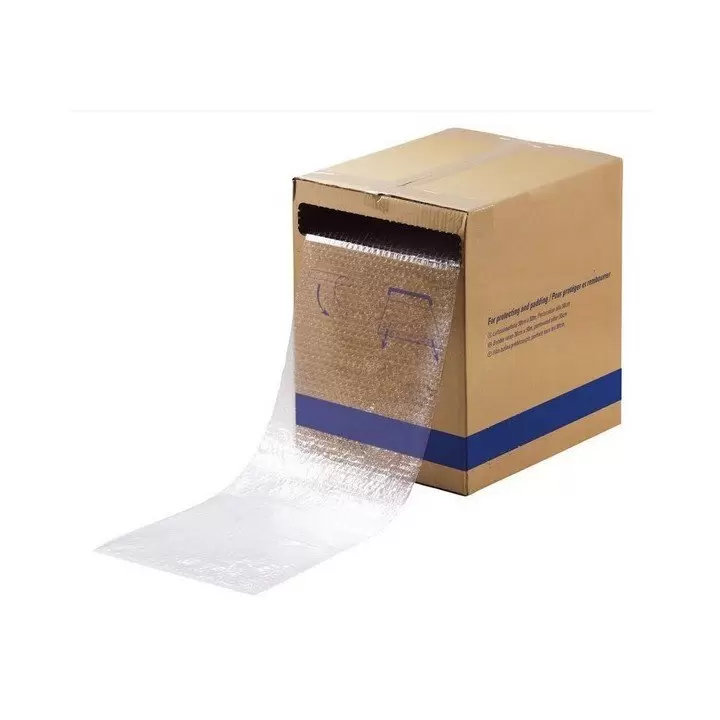 film à bulles prédécoupé 50 cm avec carton distributeur (28.5cm x 50 mètres)
