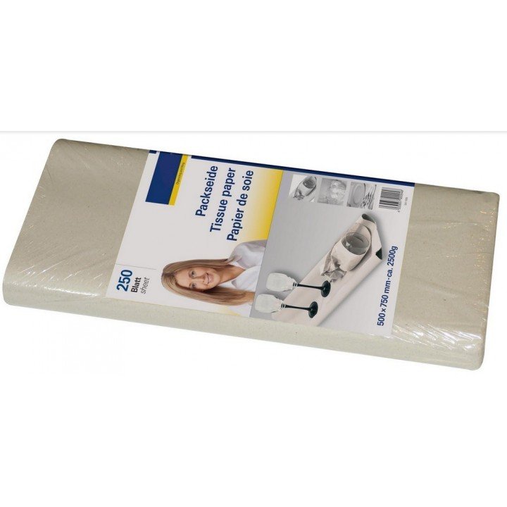 Paquet 250 feuilles papier de soie recyclé 500 x 750mm  - 1
