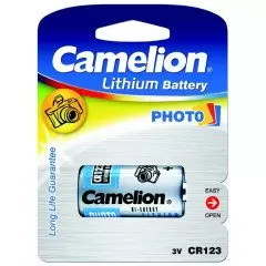 DESTOCKAGE / 1 pile lithium CR-123A Camelion 3Volt (10-2024)