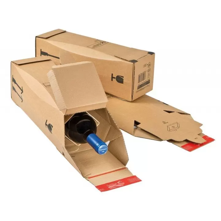 10 boites caisses d'expédition pour bouteilles de vins