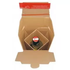 10 boites caisses d'expédition pour bouteilles de vins