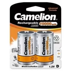 DESTOCKAGE Blister 2 accus D 10000mAh R20 Camelion