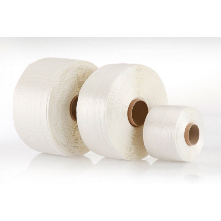 Feuillard  textil tissé blanc