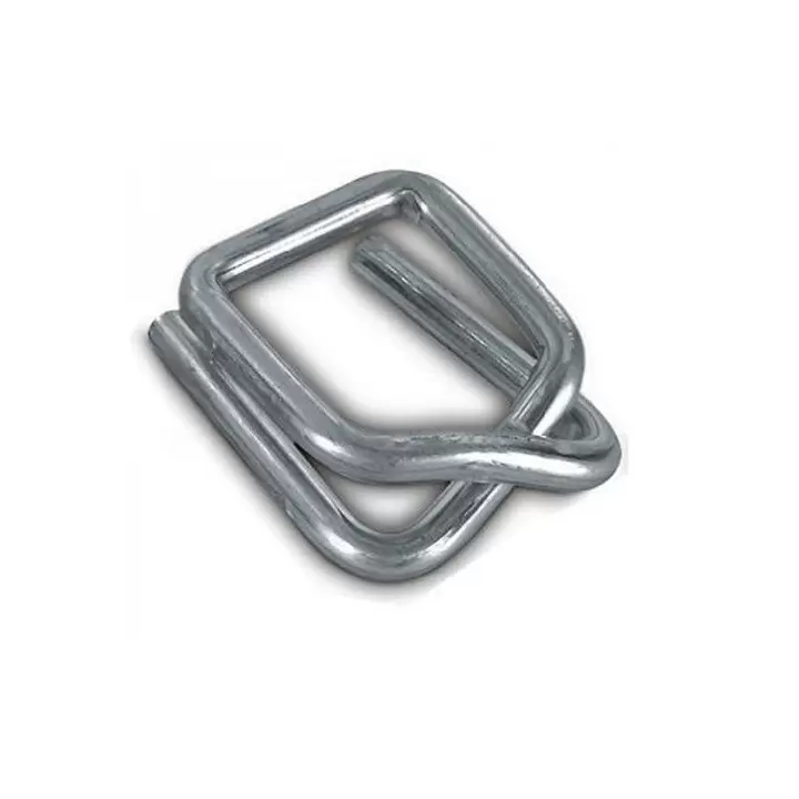 Boucle acier autobloquante 16 mm pour feuillard textile Boucle acier autobloquante 16 mm pour feuillard textile
