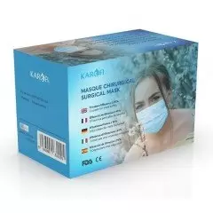 50 masques chirurgicaux (EN 14683 TYPE 1)