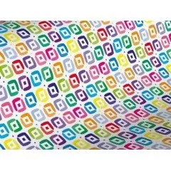 papier cadeau Carré multicolore 