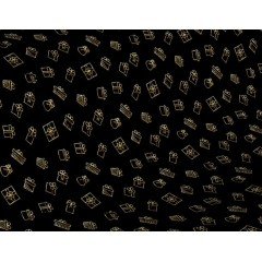 Rouleau papier cadeau  50m 60g paquet or