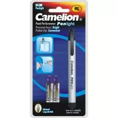 Stylo lampe aluminimum Penlight camelion +2 piles R3 AAA (10-2017)