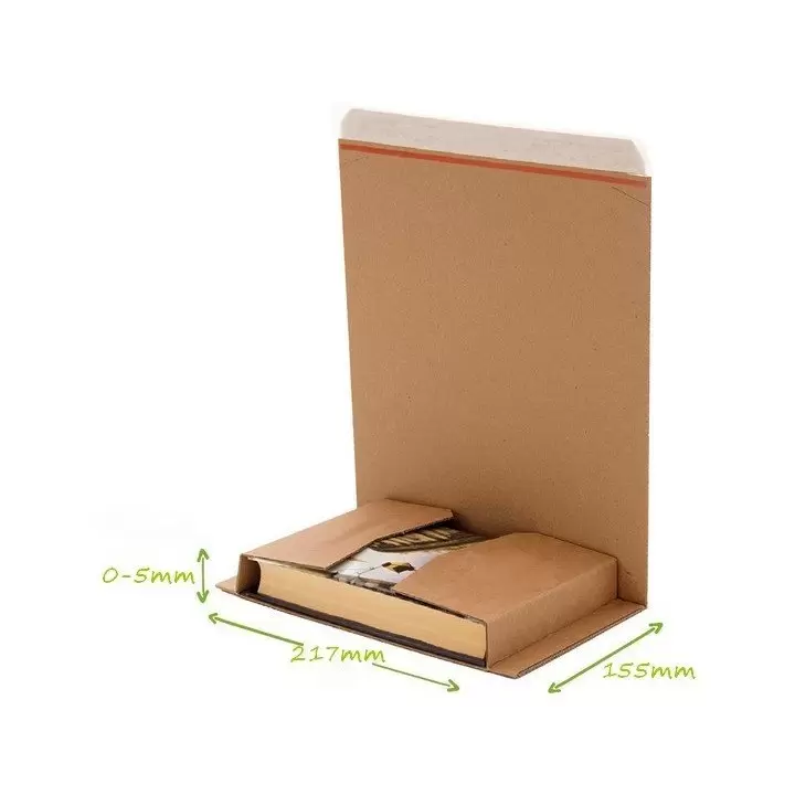 100 étuis postaux carton Format A5 217x155mm (H0-50mm) PS.302 T