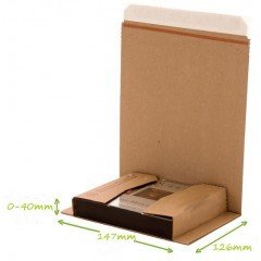 Etuis postal carton Format CD 47x126mm (H0-40mm) PS.301 T