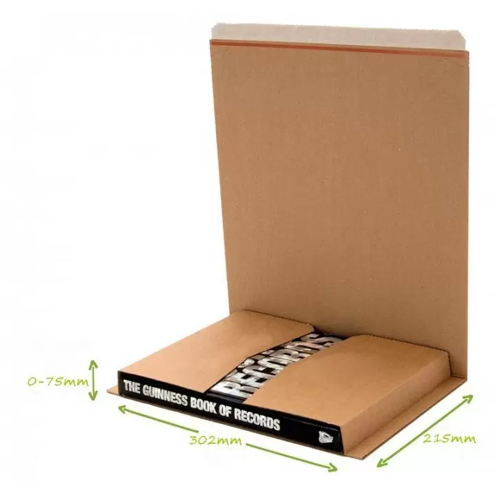 50x étui postal carton 302x215mm (H0-75mm) PS.305 T pour format A4