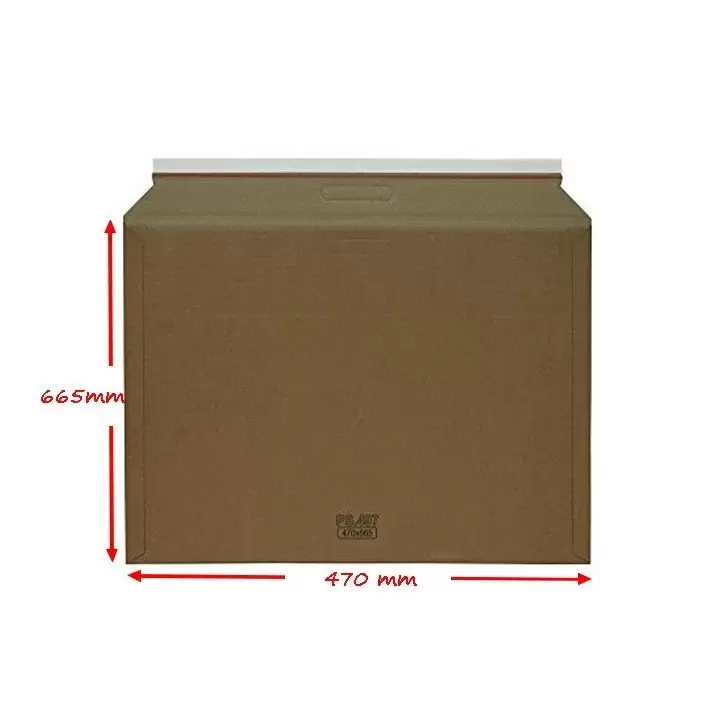 Pochette cartonnée avec poignée dimension 470x665