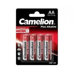 4 piles AA / LR06 LR6 alcalines baton CAMELION 