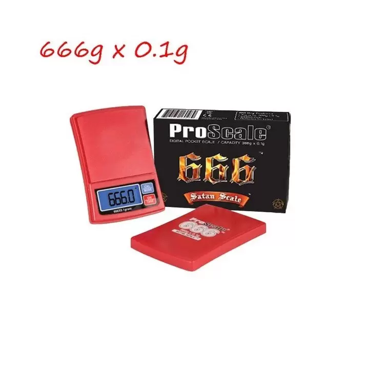 Balance de poche rouge satan 666g à 0,1g Proscale 