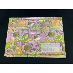 enveloppes à bulles paquerette rose vert format 4 dvd