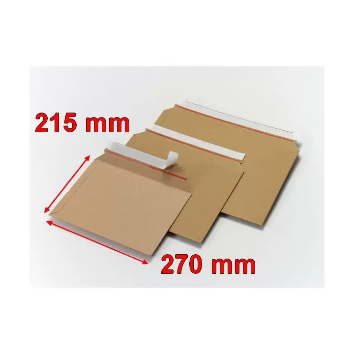  Enveloppes cartonnées grande ouverture latérale box BBX2X 270x215 mm