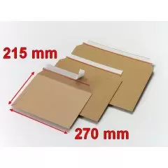  Enveloppes cartonnées grande ouverture latérale box BBX2X 270x215 mm