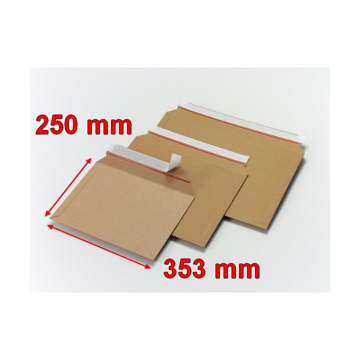 Enveloppes en carton ouverture latérale box BBX4X 353x250 mm