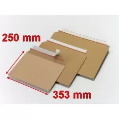 Enveloppes en carton ouverture latérale box BBX4X 353x250 mm