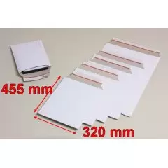 enveloppes cartonnées blanches BBX7W 320x455 mm