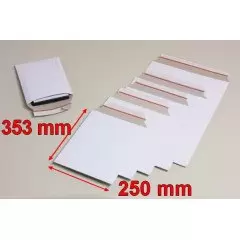 Enveloppes cartonnées blanc bbx4w box
