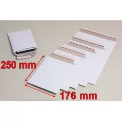 Enveloppes cartonnées blanches bbx1w box format A5 dvd 