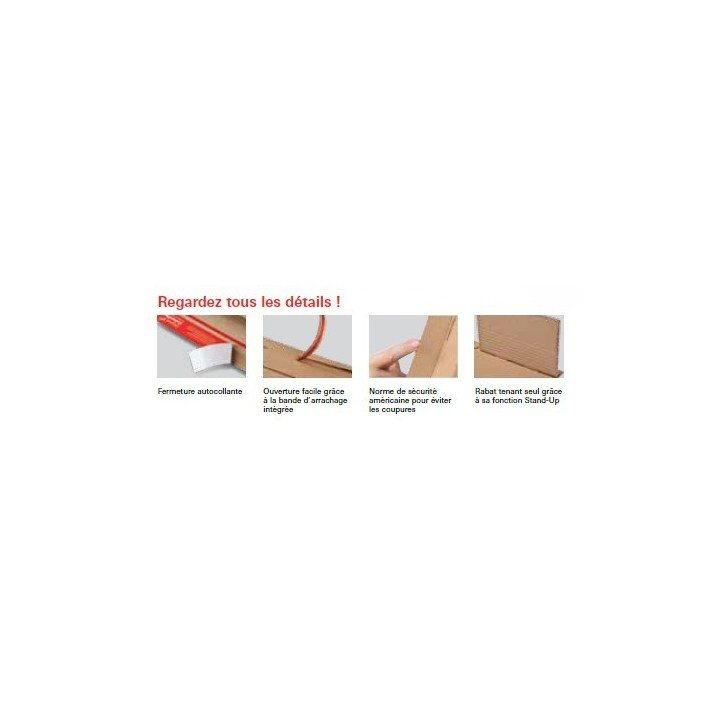 Lot étuis livre marron souple CP020.02 Grossiste d'emballage
