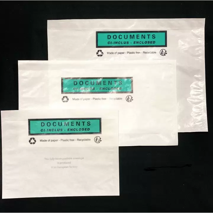 1000 Pochettes porte-document CI-INCLUS A6 162x120 papier CRISTAL - 1